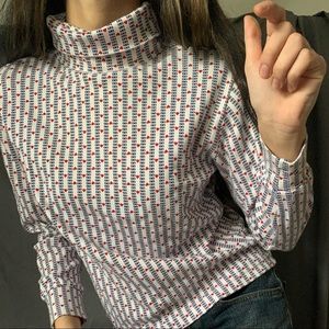Westbound Petites Baby Hearts Turtleneck